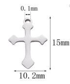 Mini Cross Pendant (Silver)