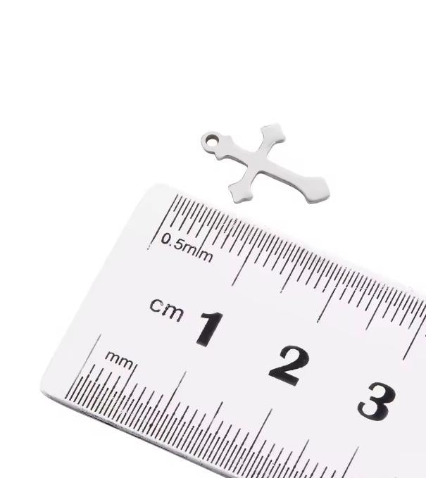 Mini Cross Pendant (Silver)
