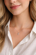 Mini Cross Pendant (Silver)