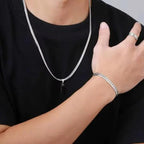 Cuban Necklace, Bracelet & Ring Set