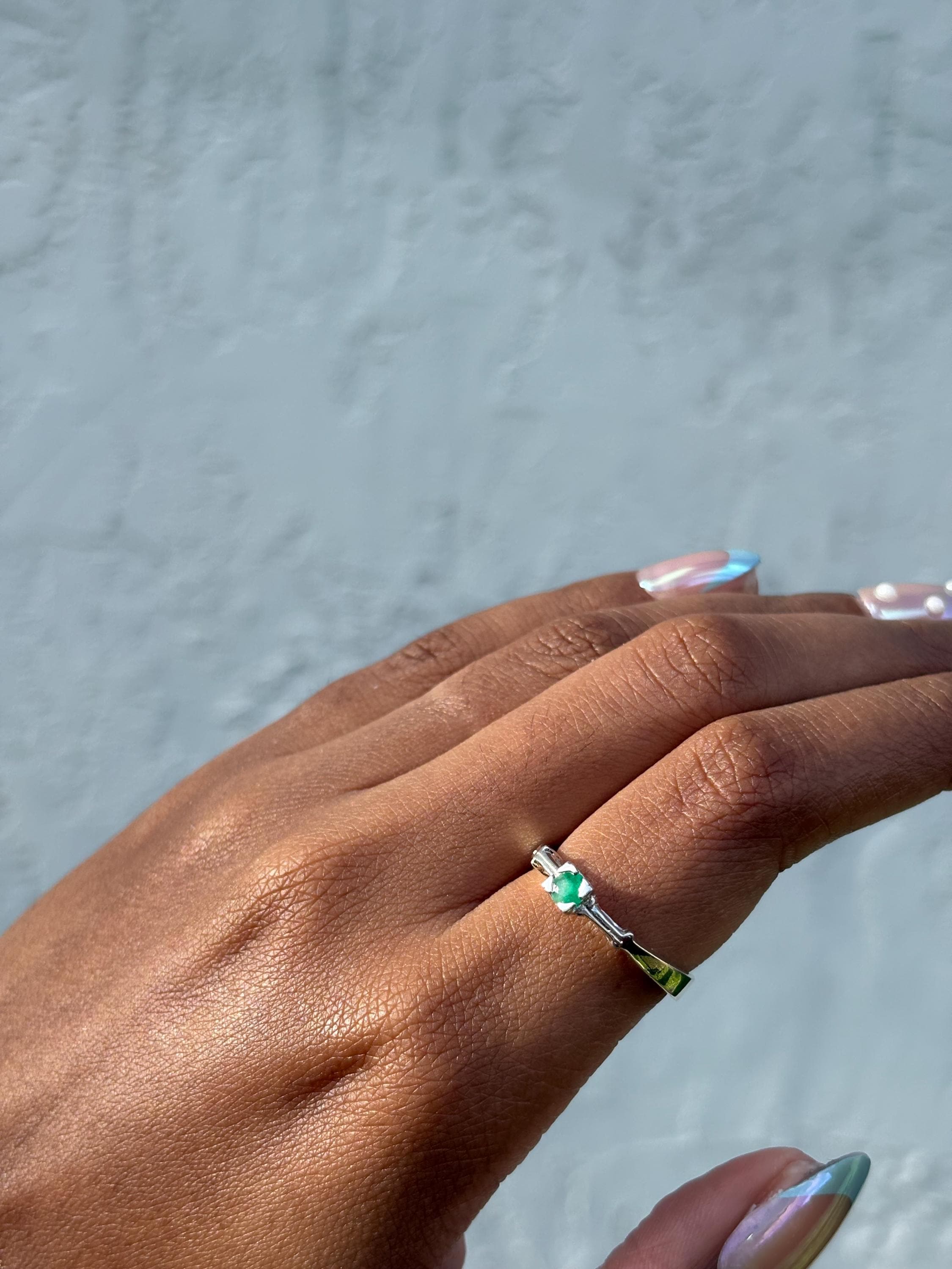 Emerald Ring (Silver)