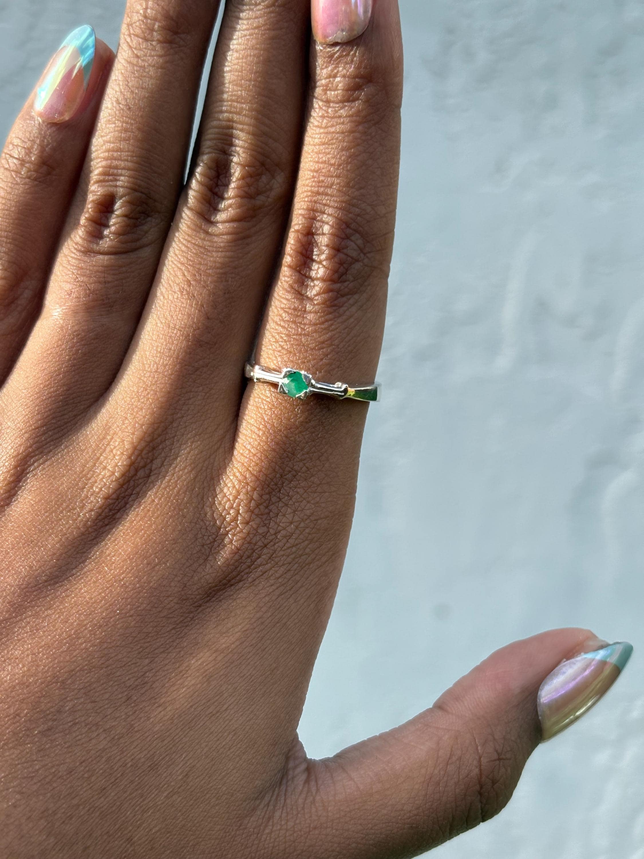 Emerald Ring (Silver)