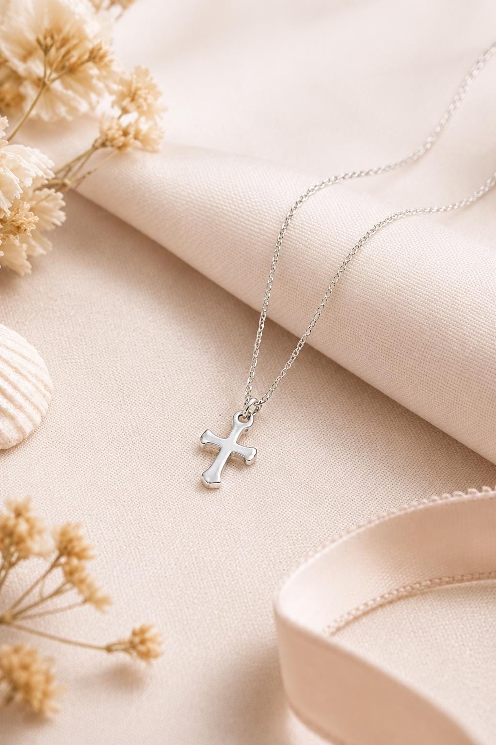 Mini Cross Pendant (Silver) – More Than Armor