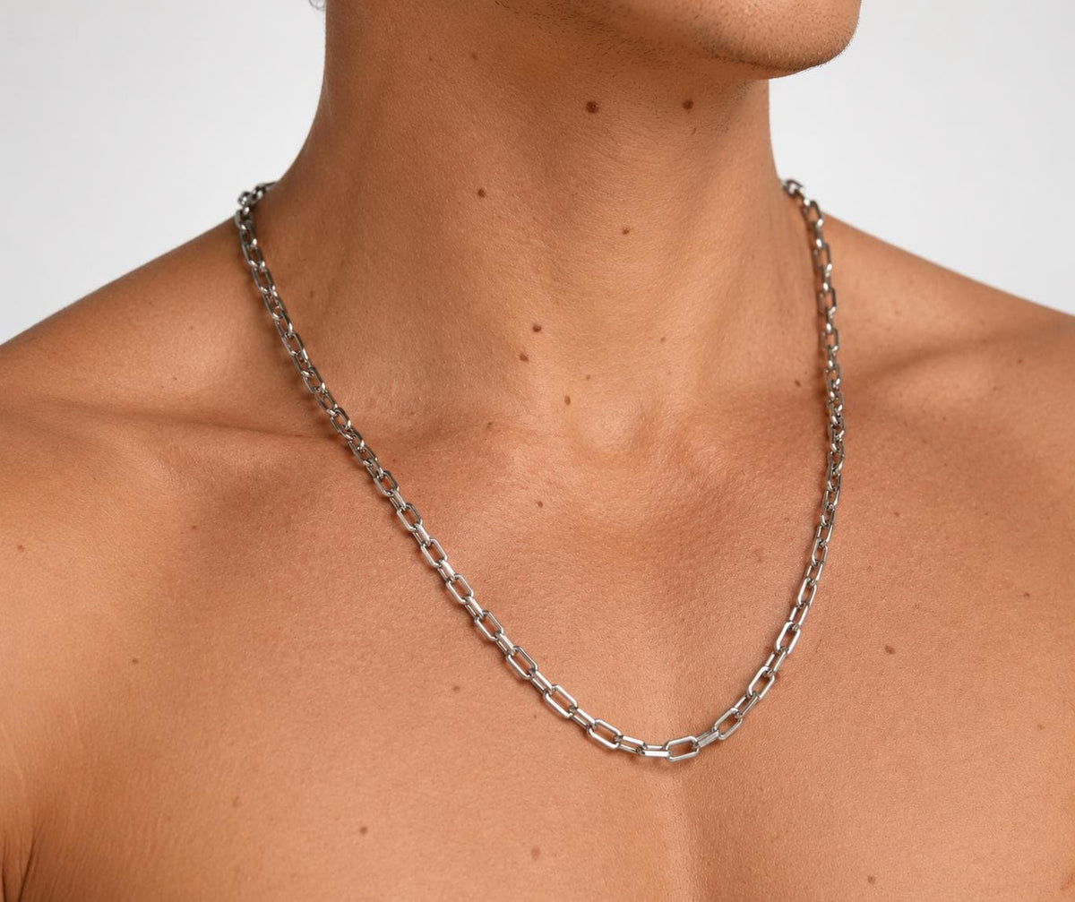 Paperclip Chain (Silver) 5.5mm