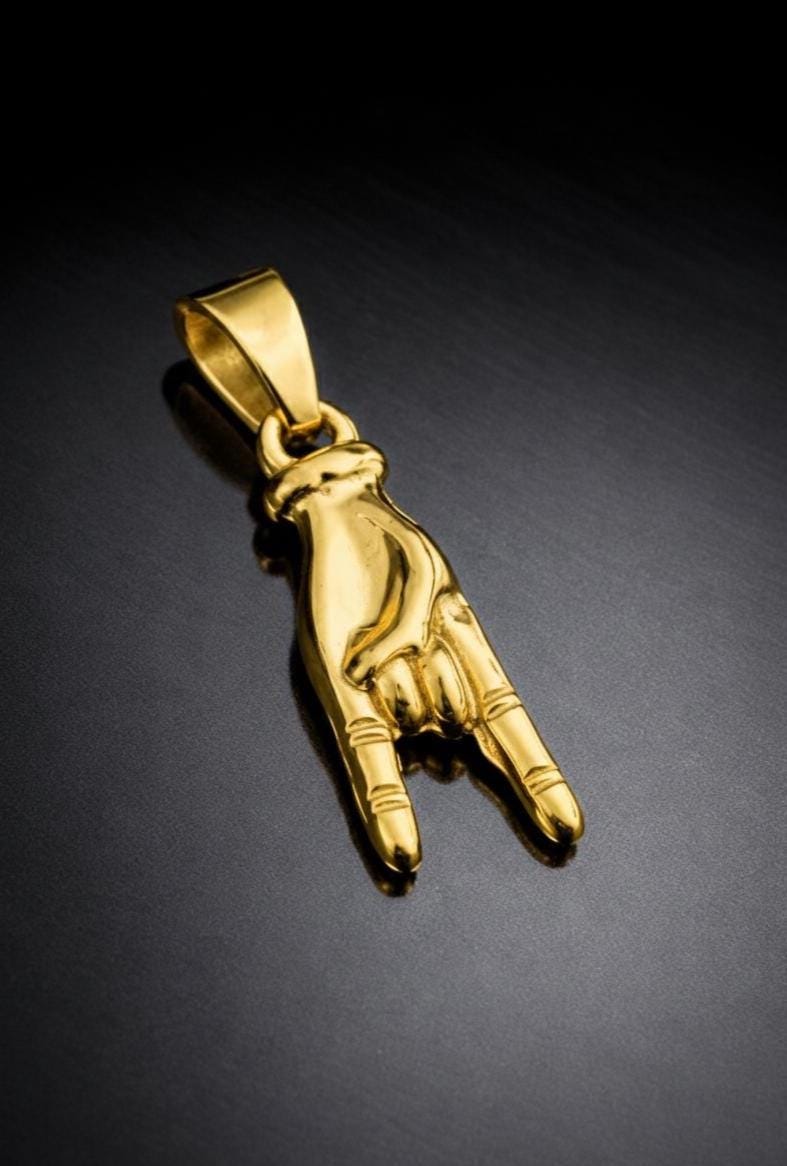Mano Cornuto & Red Horn (Gold)