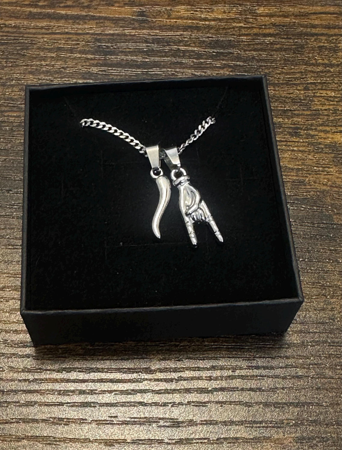 Mano Cornuto & Horn (Silver)