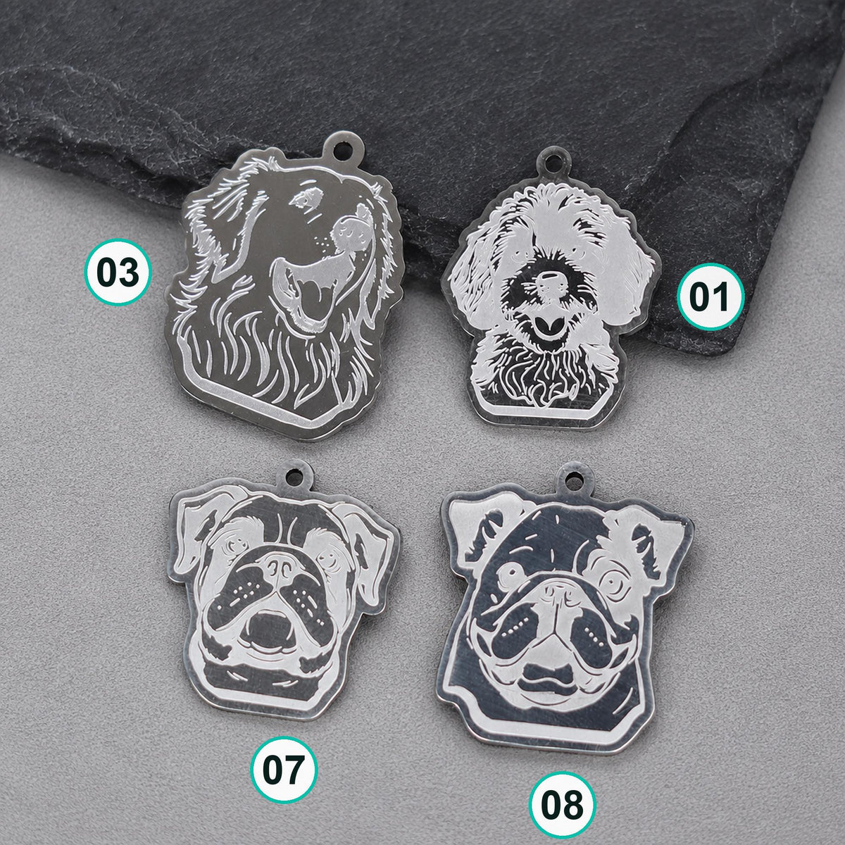 Dog Breed Charm (Silver)