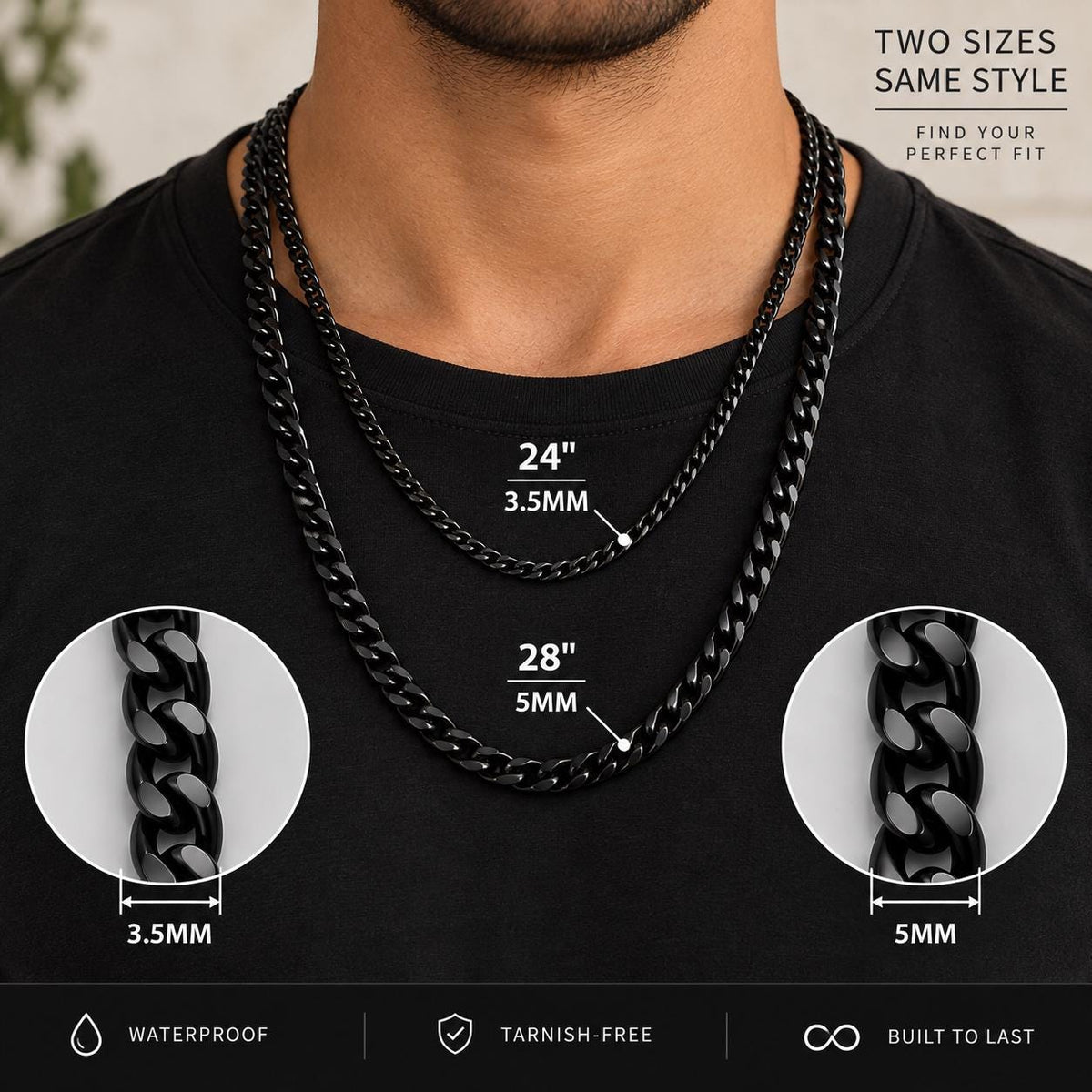 Miami Cuban Chain (Black)